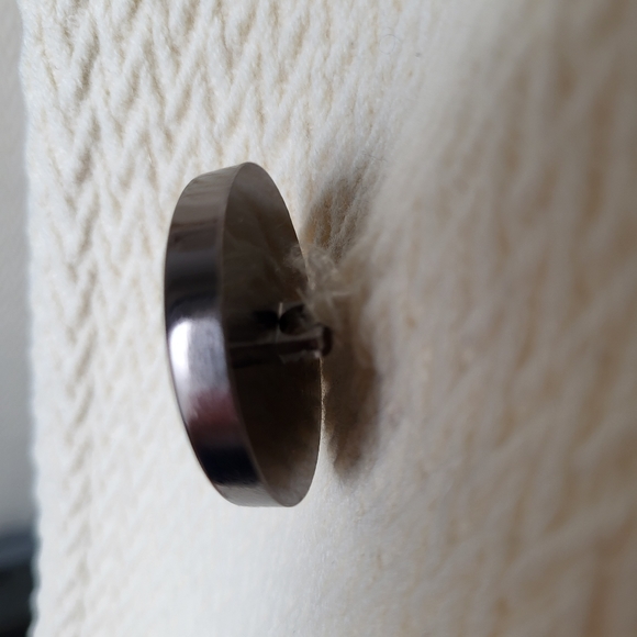 Soia & Kyo Knee length large collar button closure cream textured wool coat Sz M - Picture 16 of 16